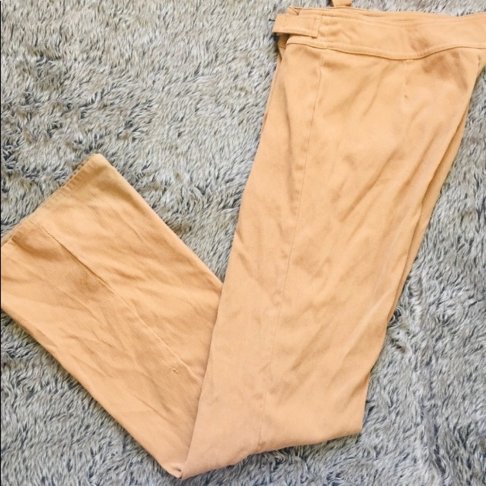 Jonathan Martin tan light weight low rise corduroy style pants size Junior 5